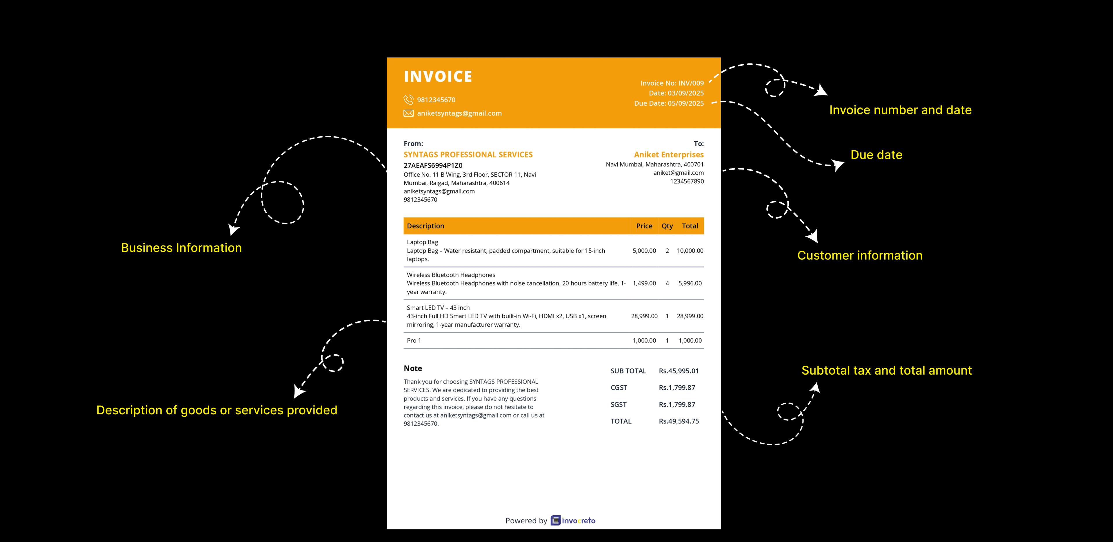 Invoice Example